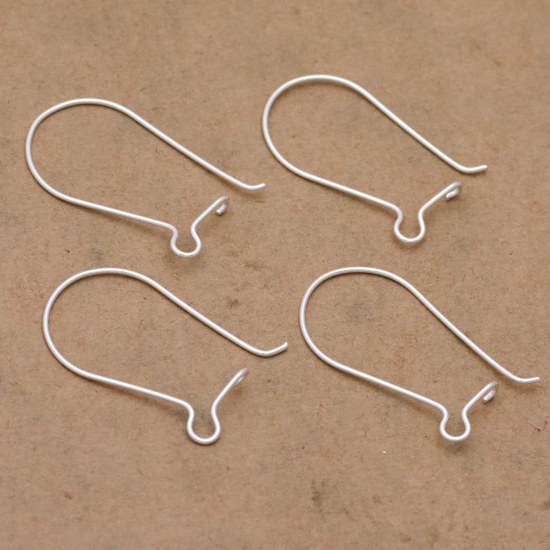 Silver Kidney Ear Wire Ear Hooks Parts For Earring Makings