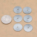 Black Gunmetal Plated Flat Disc Heishi Spacer Beads - 20mm