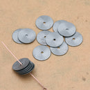 Black / Gunmetal Brushed Flat Spacers Heishi Disc Beads For Jewelry Makings 