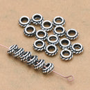 7mm Silver Plated Bali Spacer Beads