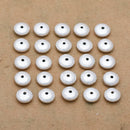 Silver Plated 8mm Saucer Spacer Beads