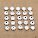 Silver Plated 8mm Saucer Spacer Beads