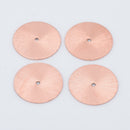 Copper Heishi Flat Disc Spacer Beads - 26mm