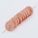 Copper Brushed Flat Spacers Heishi Disc Beads For Jewelry Makings 