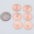 Copper Flat Disc Heishi Spacer Beads - 20mm