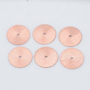 Copper Flat Disc Heishi Spacer Beads - 20mm