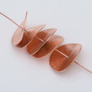 Copper Brushed  Spacers Wavy Heishi Disc Beads For Jewelry Makings