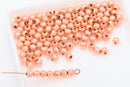 Copper Corrugated Ball Beads For Jewelry Makings 