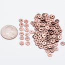 Antique Copper Heishi Flat Disc Spacer Beads - 10mm