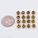 7mm Antique Gold Plated Bali Coil Shape Beads