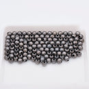 Black Gunmetal Plated 5mm Corrugated Ball Spacer Beads