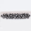 Black Gunmetal Plated 6mm Bi-cone Saucer Spacer Beads