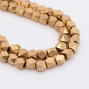 Raw Brass Faceted Diamond Cut Spacer Beads For Jewelry Makings 