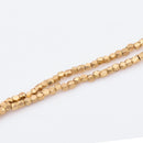 Raw Brass 2.5mm Faceted Diamond Cut Beads