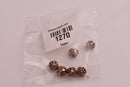 8mm Antique Copper Round Bali Spacer Beads