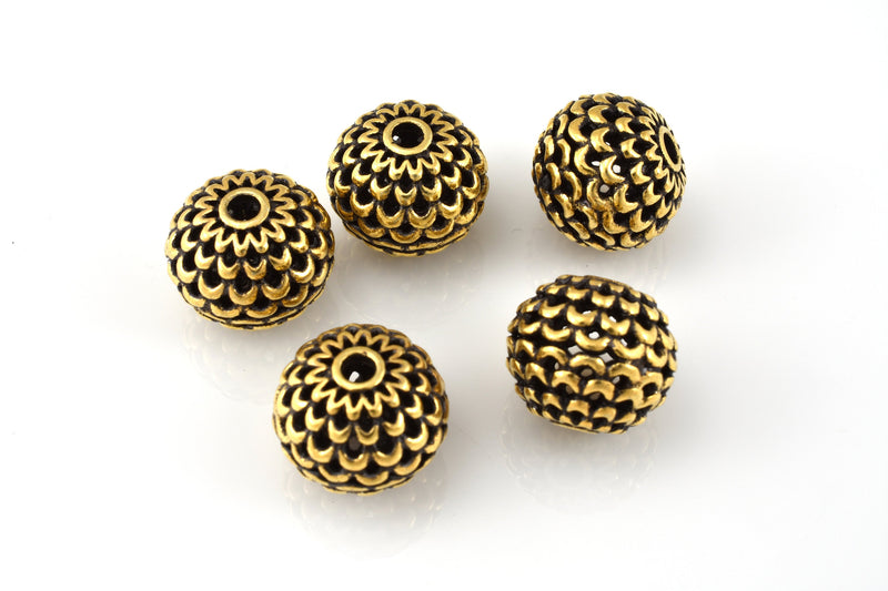 Gold Antique Bali Spacer Beads For Jewelry Makings 