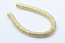 Gold Flat Disc Heishi Spacers Beads For Jewelry Makings 