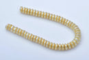 Gold Brushed Saucer Beads For Jewelry Makings 