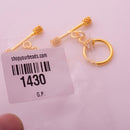 Gold Plated Bali Toggle T Bar Clasps