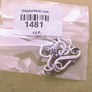 Antique Silver Plated S Hook Clasps - 30mm