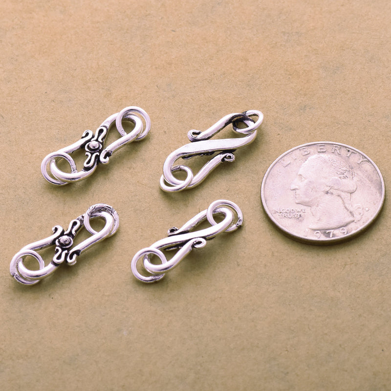 Antique Silver S Hooks Clasps For jewelry Making