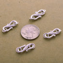 Silver Plated S Hook Bali Clasps