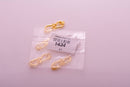 Gold Plated Bali S Hooks Clasps - 32mm