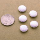 Silver Brushed Saucer Beads For Jewelry Makings 