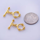 Gold Bali Toggle Clasps For Jewelry Makings