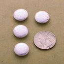 Silver Brushed Saucer Beads For Jewelry Makings 