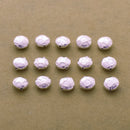 Silver Plated 8mm Hammered Saucer Spacer Beads