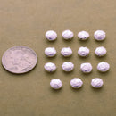 Silver Plated 8mm Hammered Saucer Spacer Beads