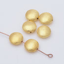 Gold Plated 12mm Saucer Spacer Beads