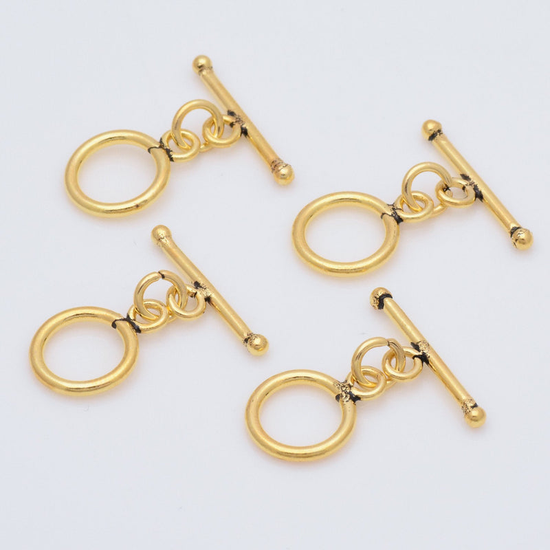 Antique Simple Gold Toggle Clasps For Jewelry Makings