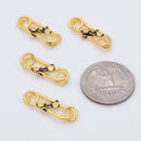 Antique Gold Plated Bali S Hook Clasps
