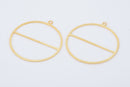 Gold Round Earring Components for jewelry making
