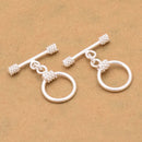 Silver Bali Toggle Clasps For Jewelry Makings