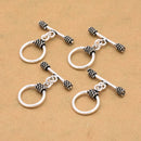 Antique Silver Bali Toggle Clasps For Jewelry Makings