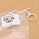 Silver Plated Toggle T Bar Rope Bali Clasps