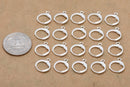 Silver Plated Lever Back Ear Wire Hooks - 15mm