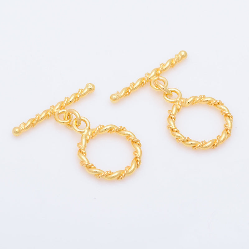 Simple Gold Toggle Clasps For Jewelry Makings