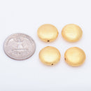 Gold Plated 16mm Saucer Spacer Beads