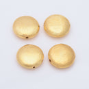 Gold Plated 16mm Saucer Spacer Beads