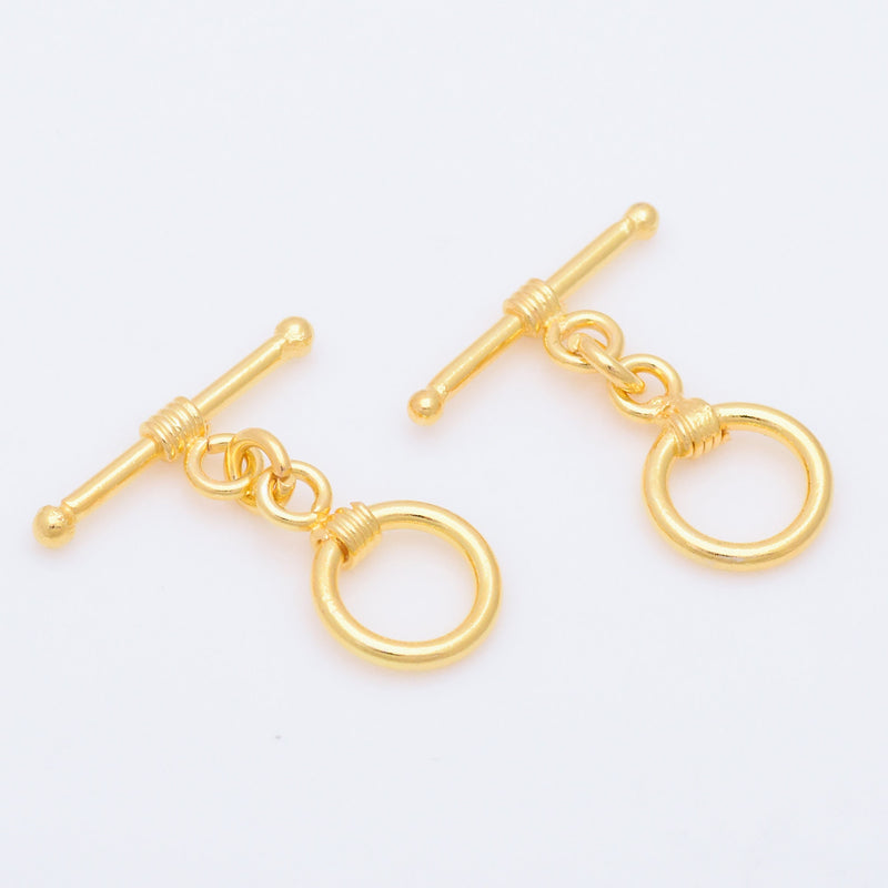 Gold Rope Toggle Clasps For Jewelry Makings