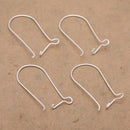 Silver Kidney Ear Wire Ear Hooks Parts For Earring Makings
