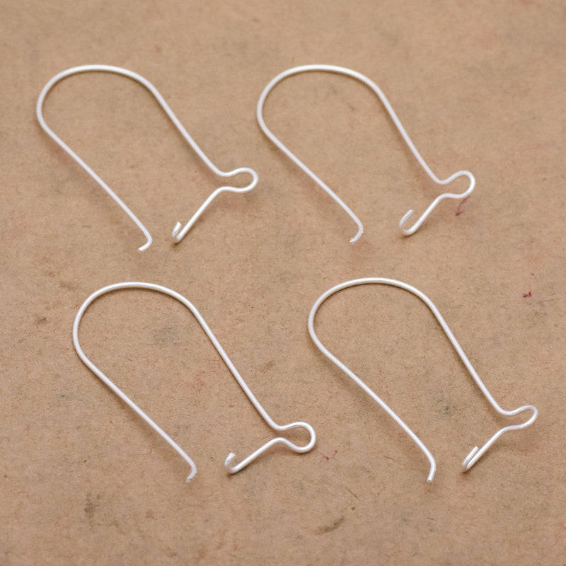Silver Kidney Ear Wire Ear Hooks Parts For Earring Makings