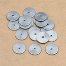 Gunmetal Black Plated Heishi Flat Disc Spacer Beads - 12mm