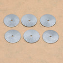 Black Gunmetal Plated Flat Disc Heishi Spacer Beads - 20mm