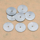 Black Gunmetal Plated Flat Disc Heishi Spacer Beads - 18mm