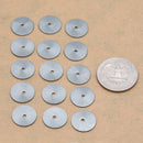 Black Gunmetal Plated Heishi Flat Disc Spacer Beads - 14mm